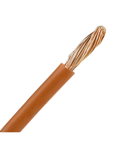 Aansluitdraad 6 mm² bruin per meter