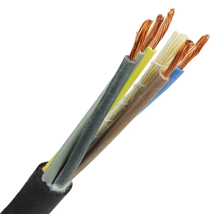 Neopreen Kabel H07RNF 5x2,5mm per 1 meter