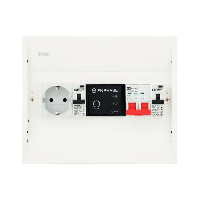 Enphase Pv-verdeler met aardlekautomaten