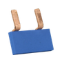 EMAT Doorverbinder 2-voudig blauw