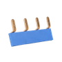EMAT Doorverbinder 4-voudig blauw