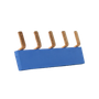 EMAT Doorverbinder 5-voudig blauw