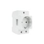 EMAT Wandcontactdoos met randaarde din-rail