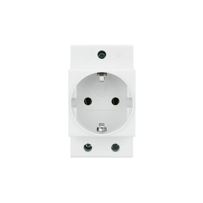 EMAT Wandcontactdoos met randaarde din-rail