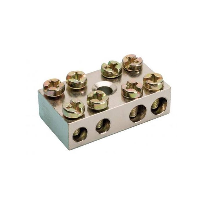 JMv Aansluitblok Aarde 2x25mm2 + 2x6mm3