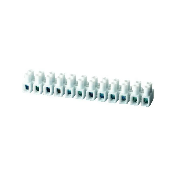 Conex Kroonsteen 12-Polig 6 mm wit