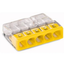 Wago Lasklem 5-voudig 0,5-2,5 mm² geel per 100 stuks