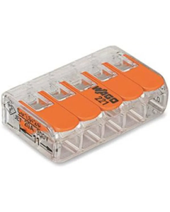 Wago Lasklem 5-voudig 4mm² per 25 stuks