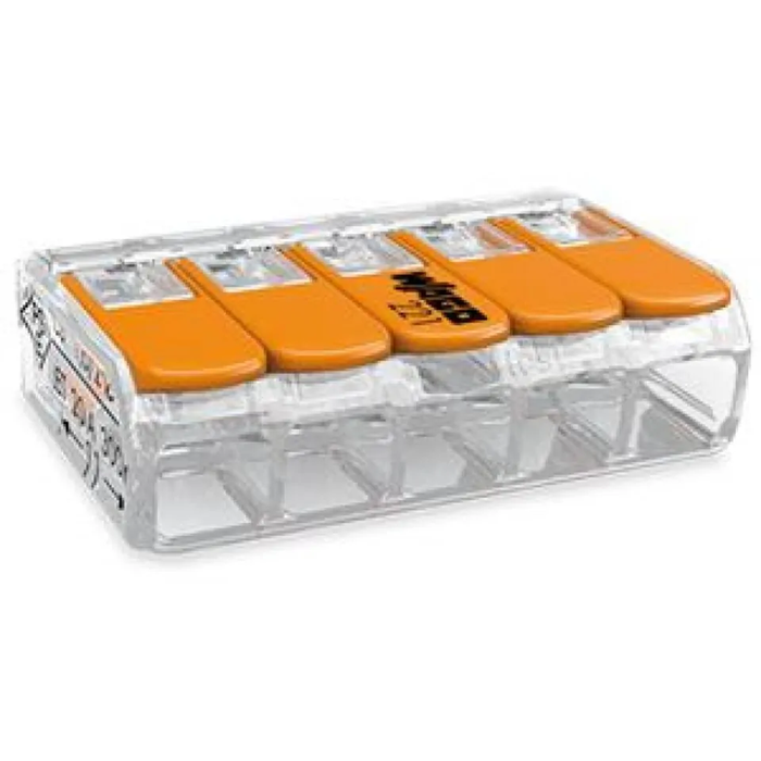Wago Lasklem 5-voudig 4mm² per 25 stuks