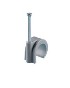 Newlec Spijkerclip 16-19mm Grijs Kunststof per 100 stuks